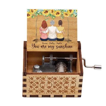 You Are My Sunshine - Personalized Mother’s Day Mother Hand Crank Music Box