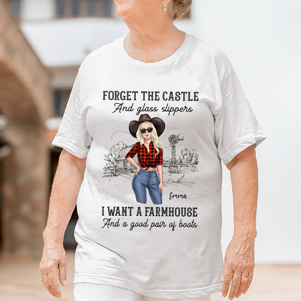 I Want A Farmhouse And A Good Pair Of Boots - Personalized Horse T-shirt and Hoodie