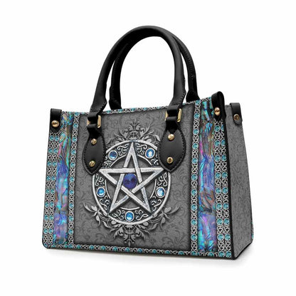 Divine Witch Pentacle - Leather Handbag