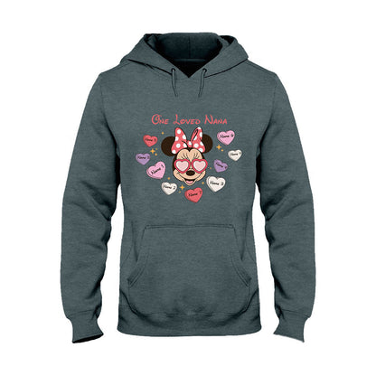 One Loved Grandma - Personalized Valentine Grandma T-shirt and Hoodie