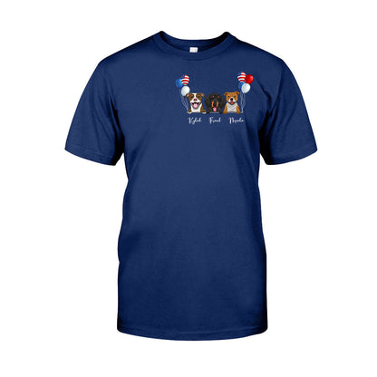 Life Is Better With Dogs - Personalized Independence Day T-shirt and Hoodie