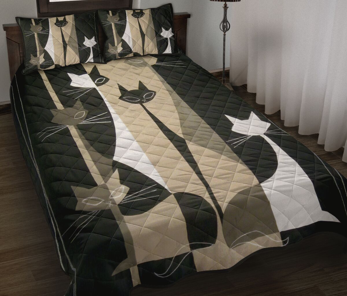 Cat Art Cat Quilt Set 0622