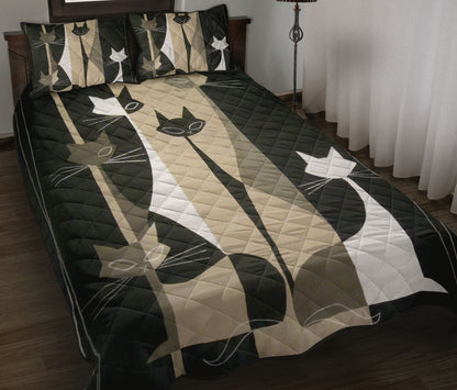 Cat Art Cat Quilt Set 0622