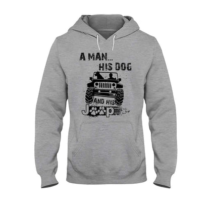 A Man His Dog And His Jp - Car T-shirt and Hoodie 1121