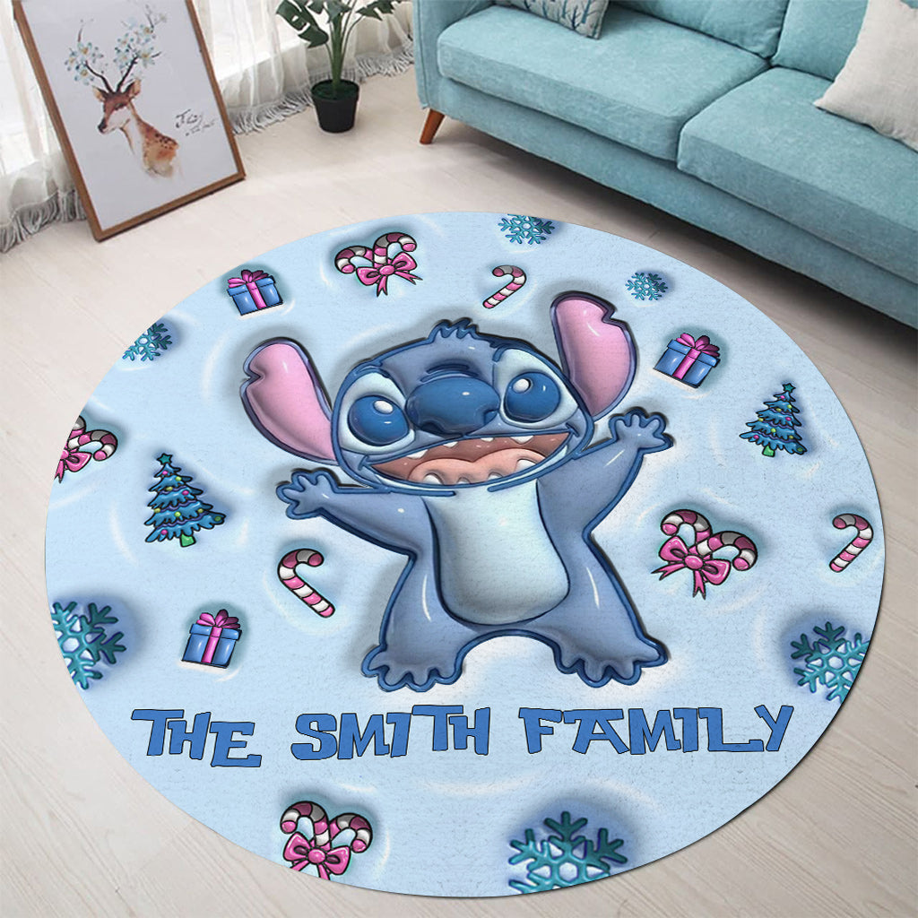 Ohana - Personalized Ohana Round Rug