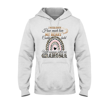 I Never Knew How Much Love My Heart - Personalized Mother's Day Grandma T-shirt and Hoodie