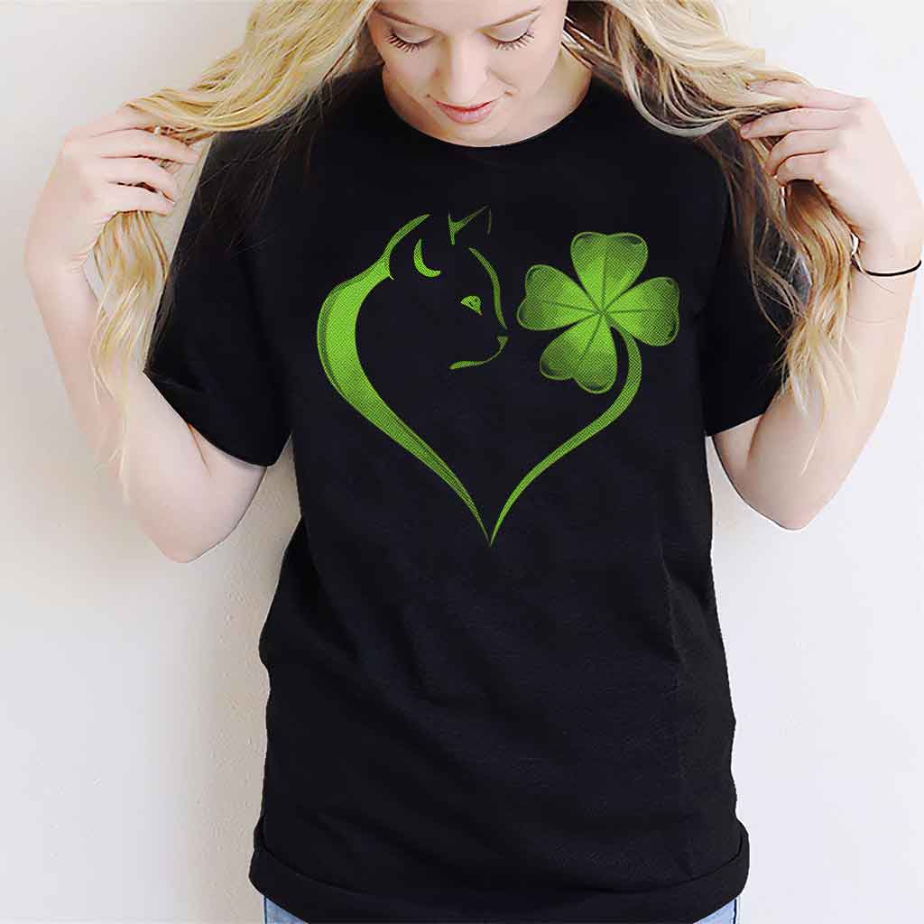 Cat Heart Irish - T-shirt and Hoodie 0119