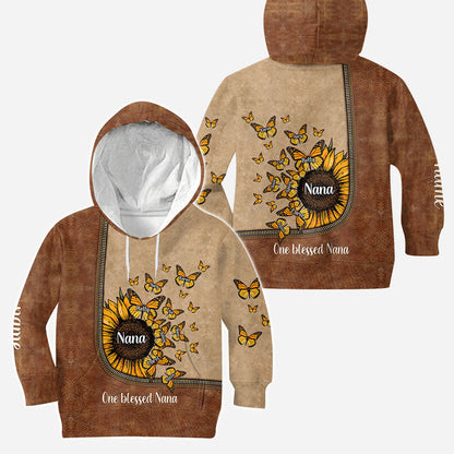 Beautiful Sunflower My Greatest Blessings  - Personalized Grandma Hoodie and Leggings