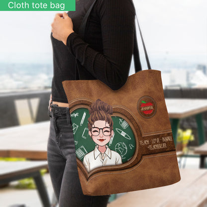 Teach Love Inspire - Personalized Teacher Tote Bag