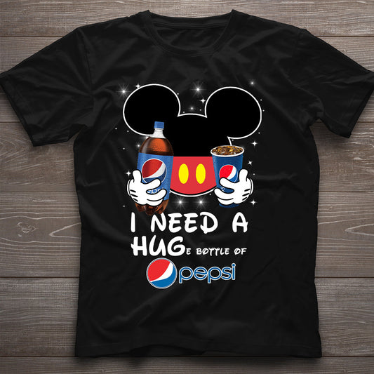 I Need A Hug Funny Blue Soft Drink T-shirt and Hoodie
