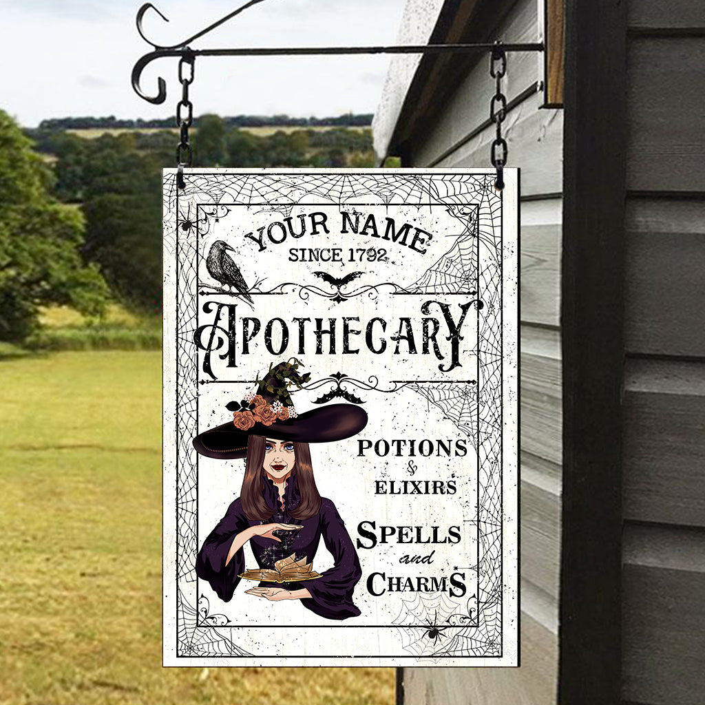 Spells And Charms - Personalized Witch Rectangle Metal Sign