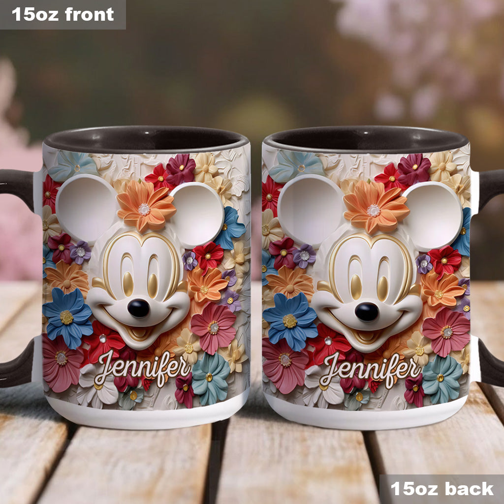 Magical Flowers - Personalized Mouse Accent Mug