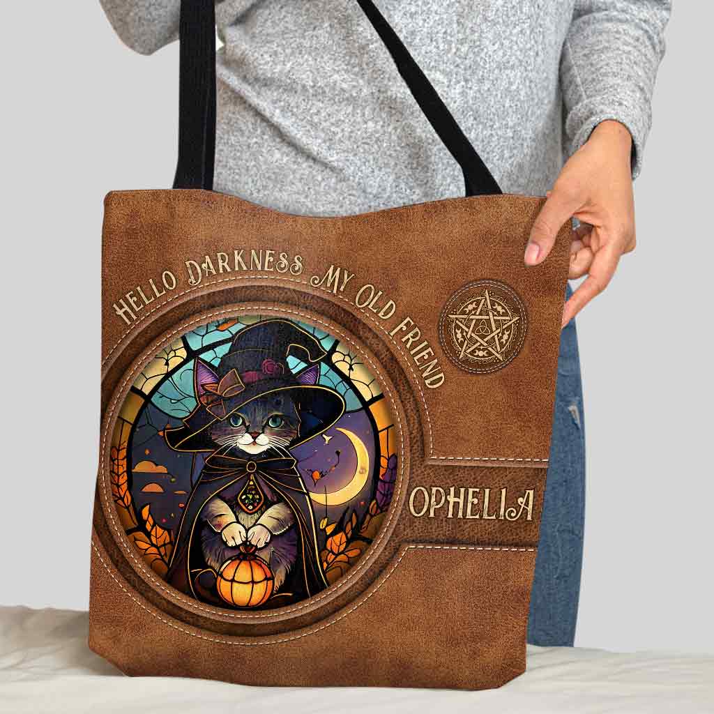 Hello Darkness My Old Friend - Personalized Witch Tote Bag