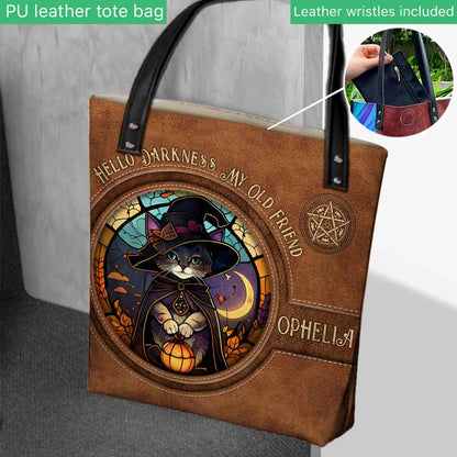 Hello Darkness My Old Friend - Personalized Witch Tote Bag
