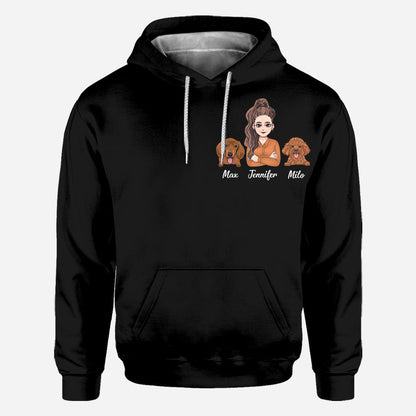 Life Is Better - Personalized Mother's Day Dog All Over T-shirt and Hoodie