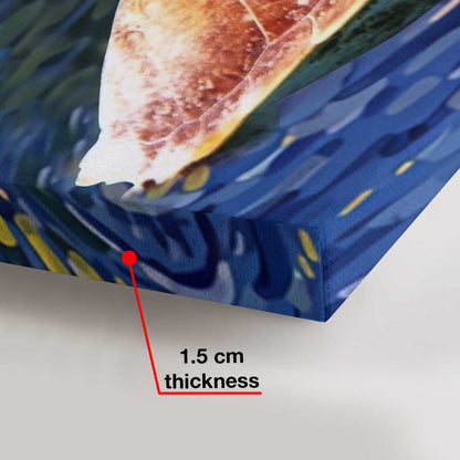 Turtles Starry Night - Turtle Canvas And Poster