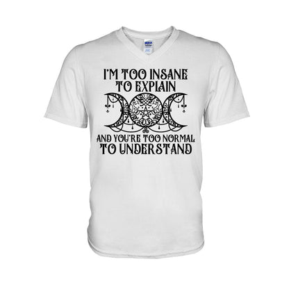 I'm Too Insane To Explain You're Too Normal To Understand - Witch T-shirt and Hoodie
