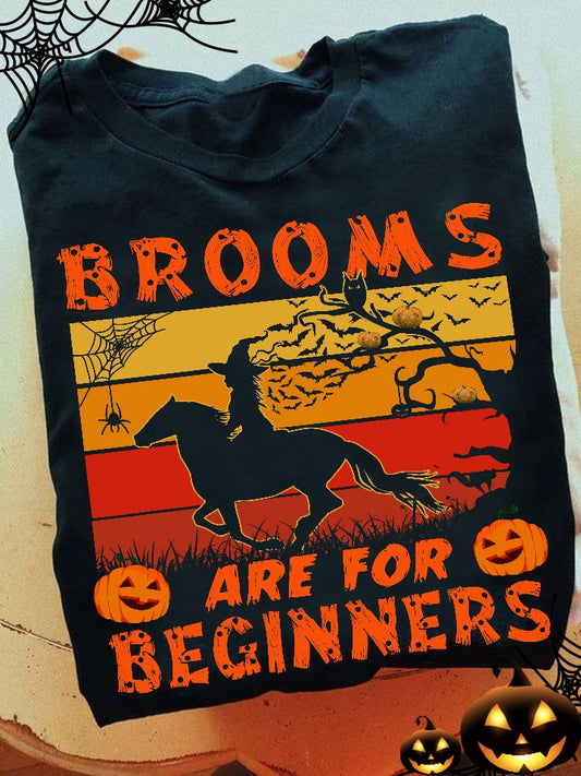 Brooms Are For Beginners Horse T-shirt and Hoodie 0823