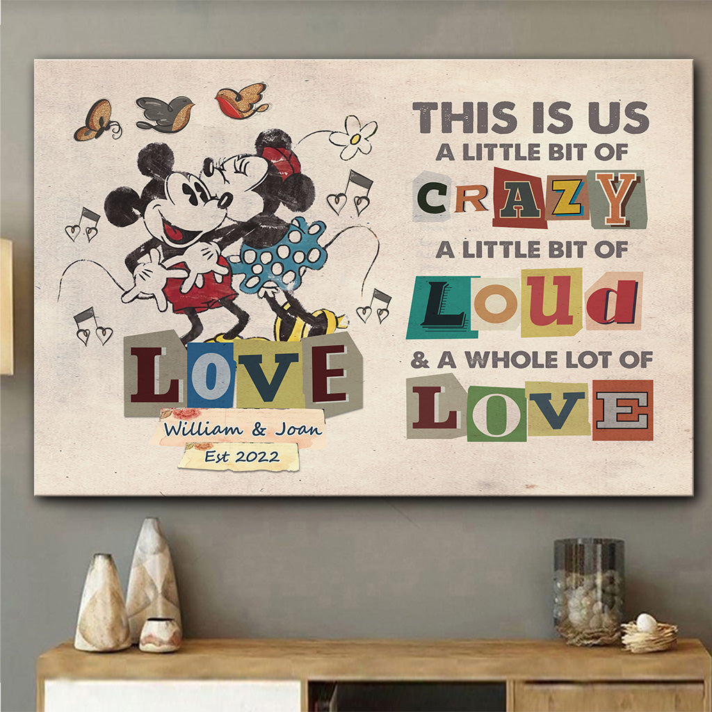 This Is Us - Personalized Couple Mouse Canvas And Poster