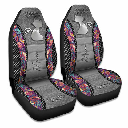 Cute Cat Meow Cat Seat Covers 0622