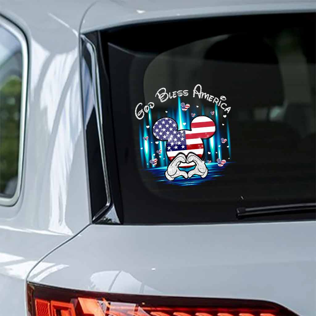 God Bless America - Independence Day Mouse Decal Full