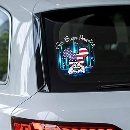 God Bless America - Independence Day Mouse Decal Full