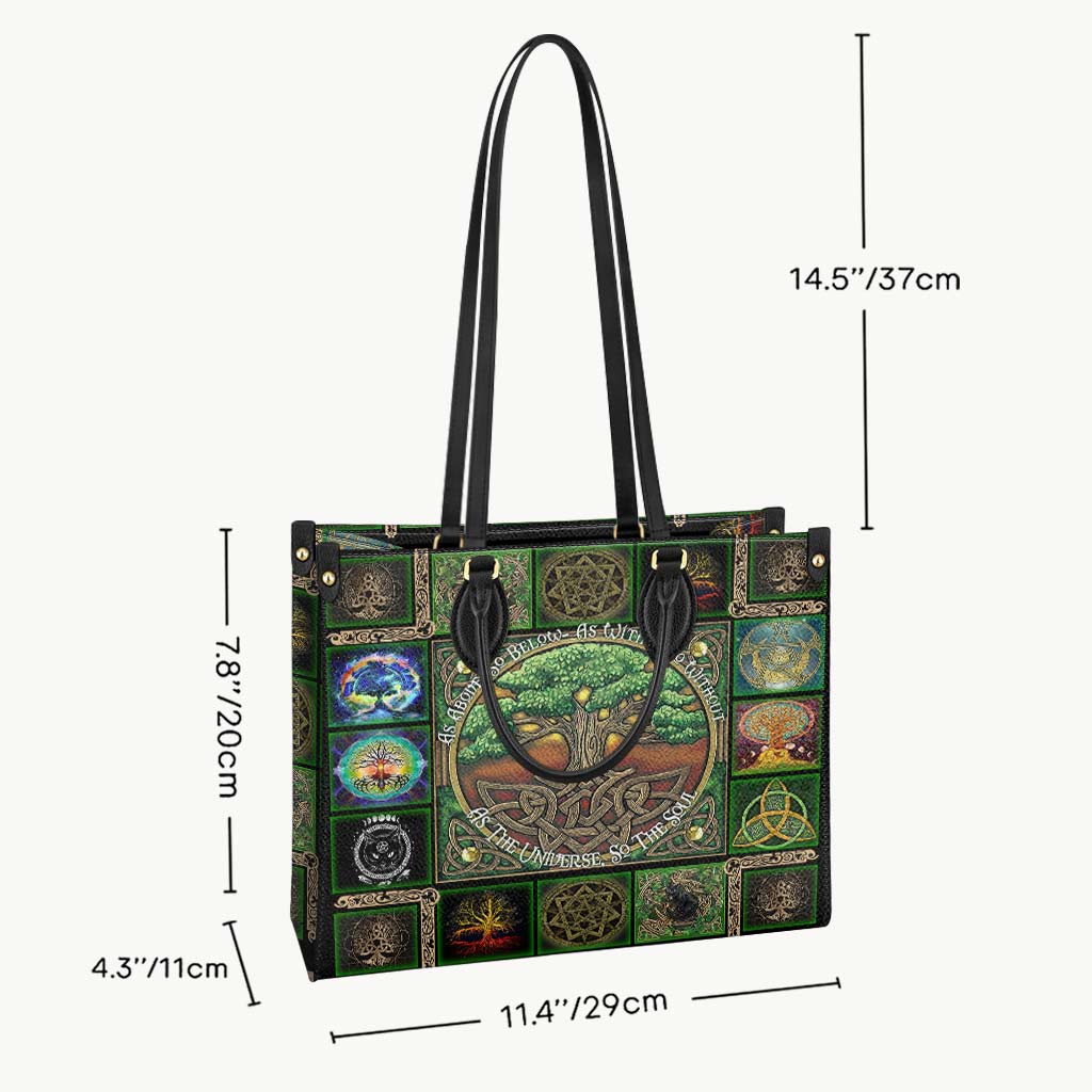 Earth Witch - Personalized Witch Leather Handbag