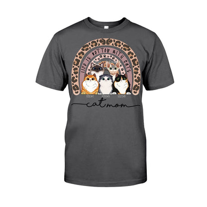 Cat Mom - Personalized Cat T-shirt and Hoodie