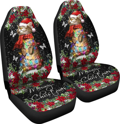 Meowy Christmas Cat Seat Covers 0622