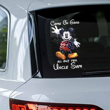 Come On Gang - Independence Day Mouse Decal Full