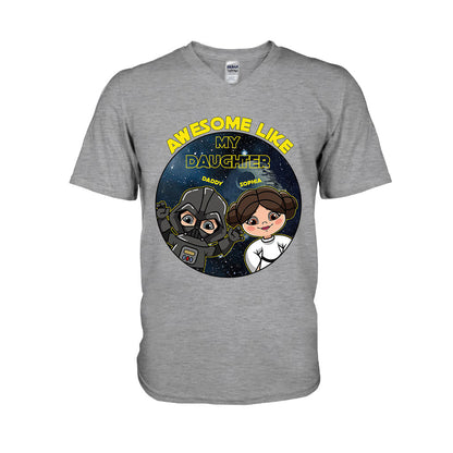 Awesome Like My Daughter - Personalized The Force T-shirt and Hoodie