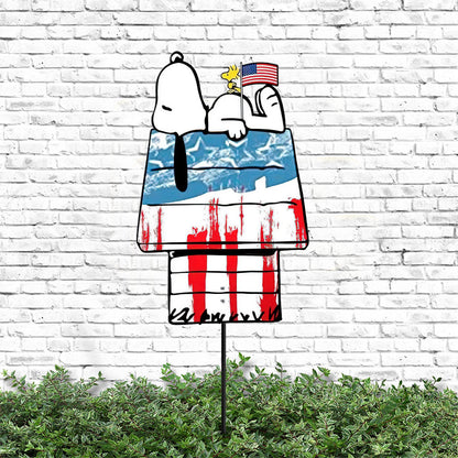There's No Place Like Home - Independence Day Metal Garden Art