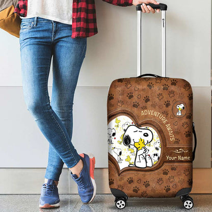 Adventure Awaits - Personalized Luggage Cover