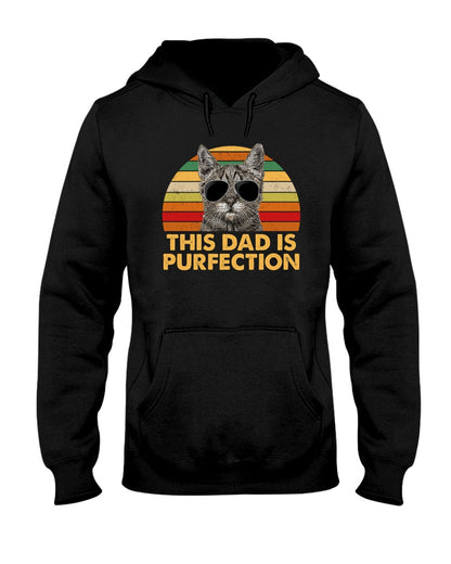 For Cat Dad This Dad Is Purfection - Cat T-shirt and Hoodie 0921