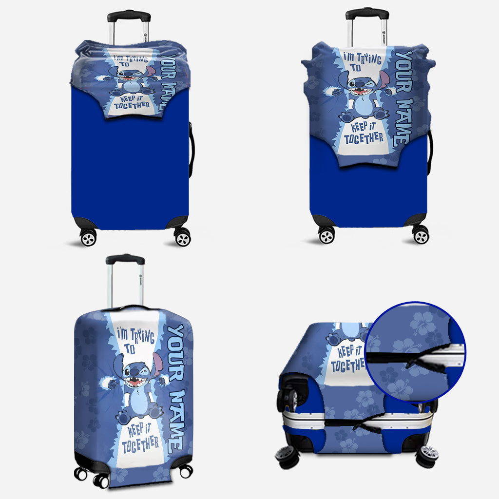 I'm Trying To Keep It - Personalized Ohana Luggage Cover