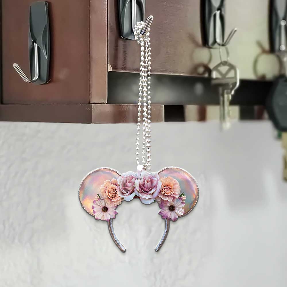 Flower Breath Mouse Ears - Car ornament (Printed On Both Sides)