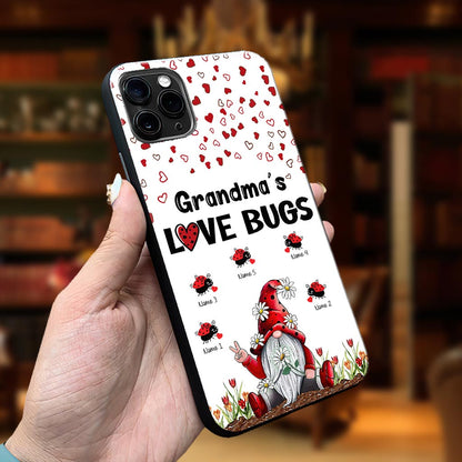 Grandma's Love Bugs - Personalized Grandma Phone Case
