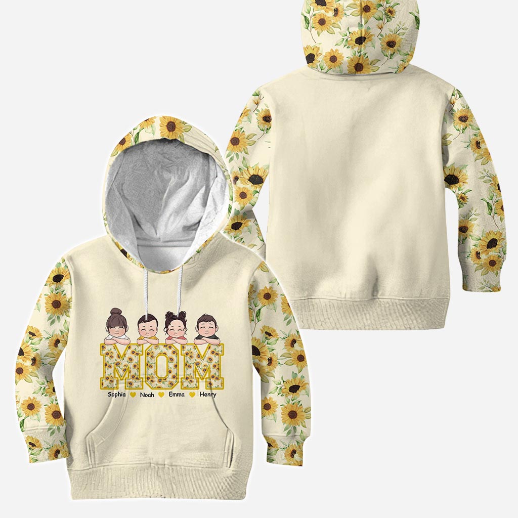 Nana's Flowers - Personalized Mother's Day Grandma Hoodie and Leggings
