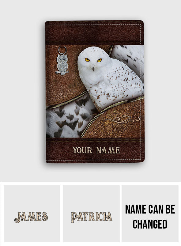 Snowy Owl - Personalized Owl Passport Holder