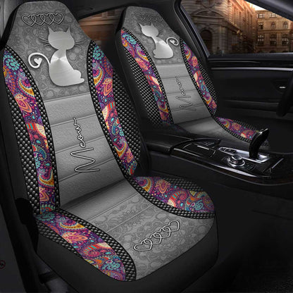 Cute Cat Meow Cat Seat Covers 0622