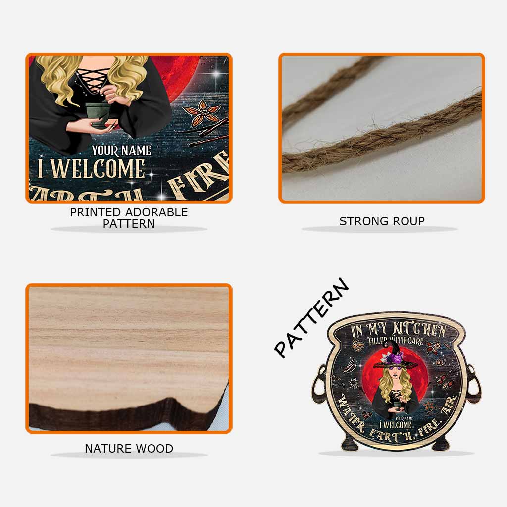In My Kitchen - Personalized Witch Wood Sign