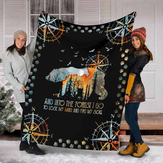 And Into The Forest I Go - Camping Blanket