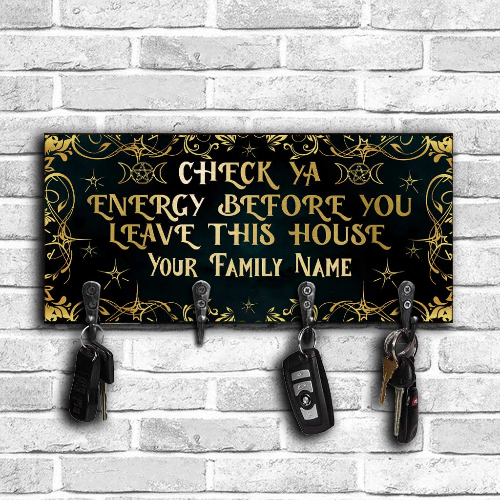 Check Ya Energy - Personalized Witch Key Rack