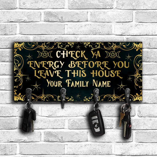 Check Ya Energy - Personalized Witch Key Rack