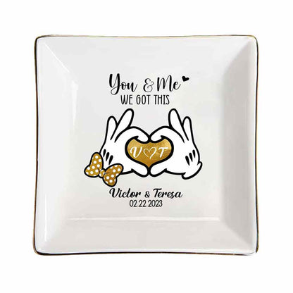 I'm Yours - Personalized Couple Mouse Jewelry Dish