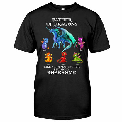 Father Of Dragons - Personalized Father's Day T-shirt and Hoodie