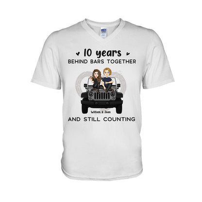 Years Of Life Behind Bars - Personalized Couple Car T-shirt and Hoodie