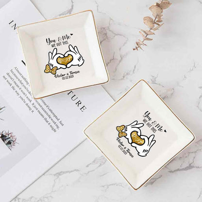 I'm Yours - Personalized Couple Mouse Jewelry Dish