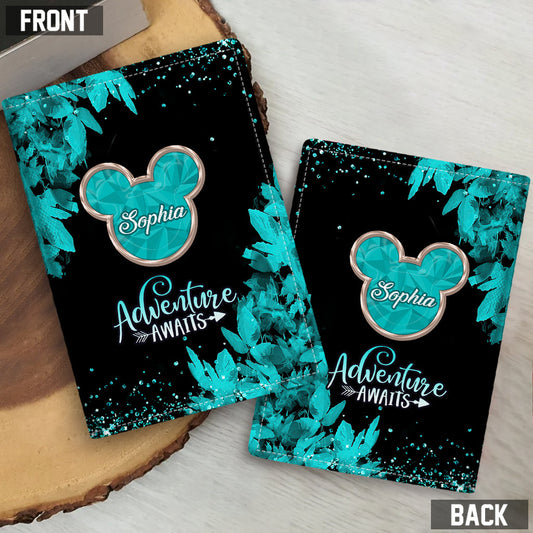 Adventure Awaits - Personalized Mouse Passport Holder