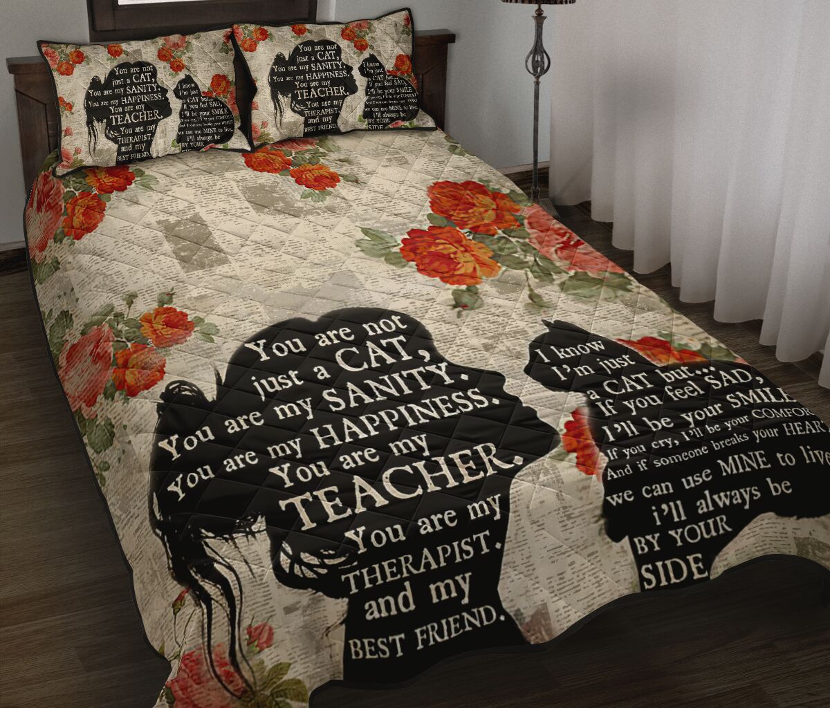 You Are Not Just A Cat Cat Quilt Set 0622